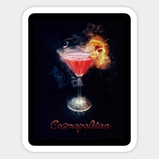 Cosmopolitan Cocktail Drink Happy Hour Party Sticker